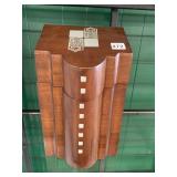 MAHOGANY ART DECO STYLE CABINET W/