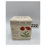 KOBO PLANT THE BOX SOY CANDLE, RED POPPY,