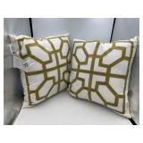 PEKING HANDICRAFT DECORATIVE PILLOWS, COTTON W/