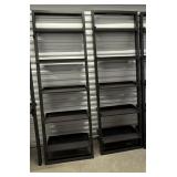 FLOATING SLANT WALL SHELVES 76" H X 26" W