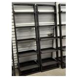FLOATING SLANT WALL SHELVES 76" H X 26" W