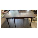SOLID WOOD GATE-LEG DINING TABLE, DROP LEAVES,