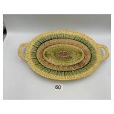 GERMAN MADE CERAMIC SERVING PLATTER, OVAL,