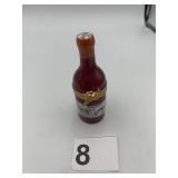 LIMOGES BORDEAUX WINE BOTTLE TRINKET BOX, PEINT