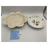 LENOX OYSTER PLATE, CREAM CERAMIC. LIMOGES A.