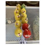 ASSORTED BEESWAX BEEHIVE CANDLES, MULTICOLOR, W/