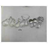 CLEAR CRYSTAL CHANDELIER PRISMS, FACETED &