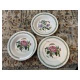PORTMEIRION THE BOTANIC GARDEN PLATES W/ FLORAL