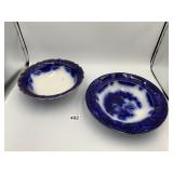 J G MEAKIN FLOW BLUE SERVING DISHES, FORMOSA