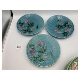 ZELL HARMONIE HANDGEMALT BERRY RELIEF PLATES,