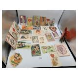 VTG ASSORTED HOLIDAY GREETING CARDS, VALENTINE