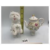 CERAMIC DOG FIGURINE NIGHTLIGHT, CERAMIC TEAPOT