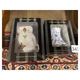 PORCELAIN NIGHT LIGHTS, OWL & BLUE FLORAL