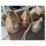 RAKER LTD. METAL DECORATIVE BELLS, DISTRESSED