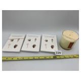 KOBO RED POPPY CANDLE, PAINTABLE VALENTINES