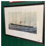 ANTONIO JACOBSEN PRINT, STEAMSHIP "DONA MARIA"
