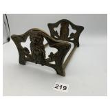 VTG CAST METAL EXPANDABLE BOOKENDS, OWL MOTIF,