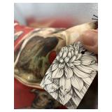 DAHLIA & GRACE PILLOW, DOG MOTIF PRINT, MADE IN