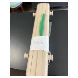 WOODEN KITCHEN BAG DISPENSER, LIGHT FINISH, SPOOL