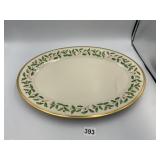 LENOX HOLIDAY FINE CHINA OVAL SERVING PLATTER,