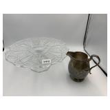 1847 ROGERS BROS. SILVERPLATE PITCHER, QUADRUPLE