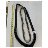 ASSORTED DECORATIVE BELTS, WOVEN CAMO W/