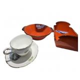 REGENCY BONE CHINA TEACUP & SAUCER, LANDSCAPE