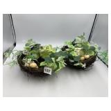 DECORATIVE BIRD NESTS, ARTIFICIAL GREENERY,
