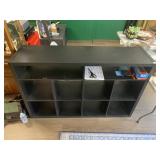 BLACK MODULAR CUBE SHELVING UNIT W/ MULTIPLE