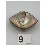 LIMOGES FRANCE PORCELAIN TRINKET BOX,