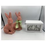 PORCELAIN DOG PUPPY SALT & PEPPER SHAKERS IN BOX,