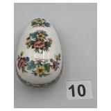 COALPORT BONE CHINA MING ROSE EGG TRINKET BOX,