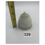 LLADRO PORCELAIN BELL, 1987, EMBOSSED HOLIDAY