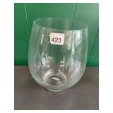 CLEAR GLASS FISHBOWL STYLE BOWL, TERRARIUM VASE.