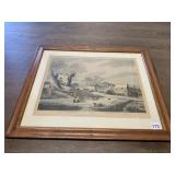 RD EARL PUBLISHED SNIPE SHOOTING AQUATINT