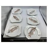 CERAMIC FISH SERVING PLATTERS, ASSORTED FISH