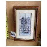 WONDERWORLD FRAMED 3D ART, CANAL HOUSE SCENE,