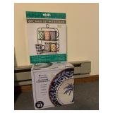 SQMHOMES 6PC STONEWARE MUG SET W/ STAND, MEMBER