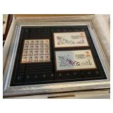 FRAMED MILLENNIUM CELEBRATION PHILATELIC DISPLAY,