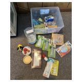 ASSORTED HOUSEHOLD LOT, GE SYLVANIA LIGHT BULBS,