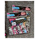MONSTER HIGH LOOT BAGS, LUGGAGE TAGS, FOLDER,