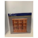 GIFT GALLERY WOODEN CURIO CABINET, NIB.
