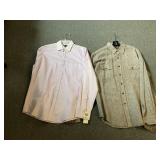 PETER MILLAR BUTTON-UP SHIRT XL, VINCE CAMUTO