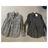 CLAIBORNE MODERN FIT SHIRTS, PAISLEY AND STRIPED