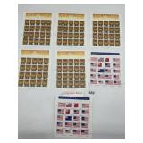 USA POSTAGE STAMP SHEETS, LIBRARY OF CONGRESS,