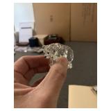 SWAROVSKI FACETED CRYSTAL BEAR FIGURINE.
