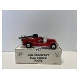 ERTL 1926 SEAGRAVE DIE-CAST FIRE TRUCK BANK, 1/30