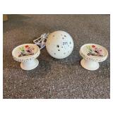 HALLMARK CERAMIC HOOPS & YOYO TRINKET DISHES,