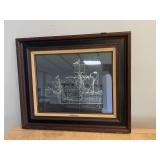 STERLING SILVER SILHOUETTE ART, THE NAO SANTA