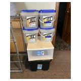 ROUGHNEK STORAGE TOTE, PLASTIC STACKING DRAWER,